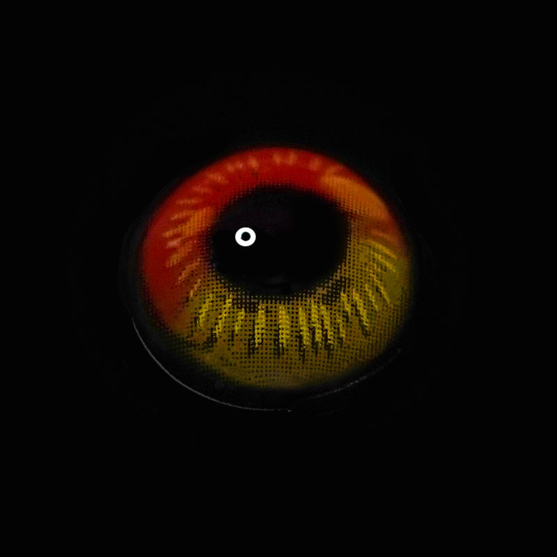 Cosplay Anime red brown Prescription Colored Contact Lenses