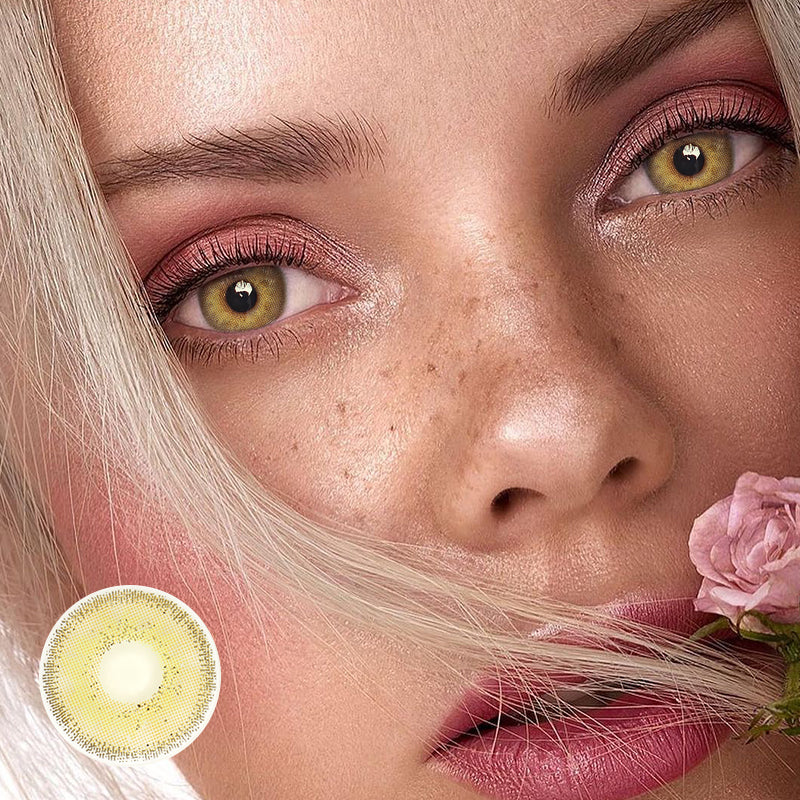 Danica Lava Orange Colored Contact Lenses