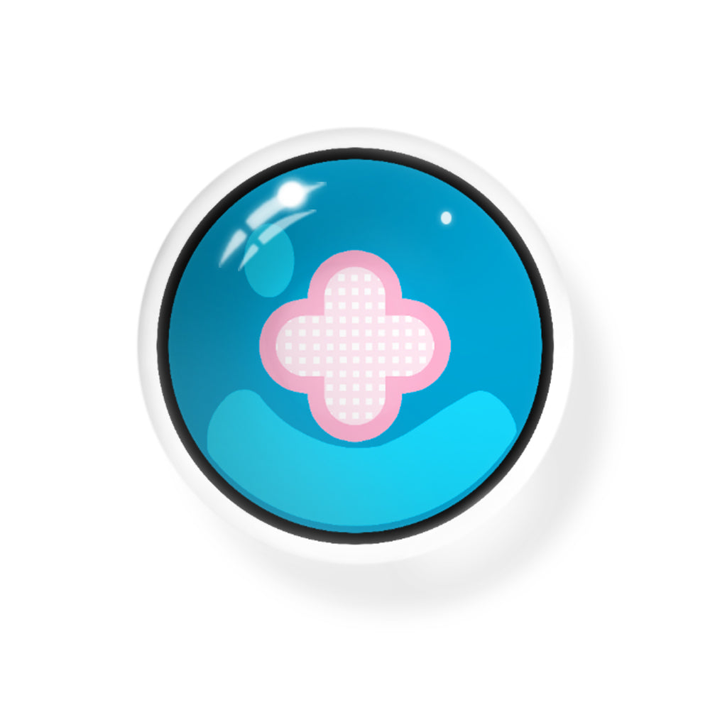 Cosplay Genshin Impact Hibana Blue Colored Contact Lenses