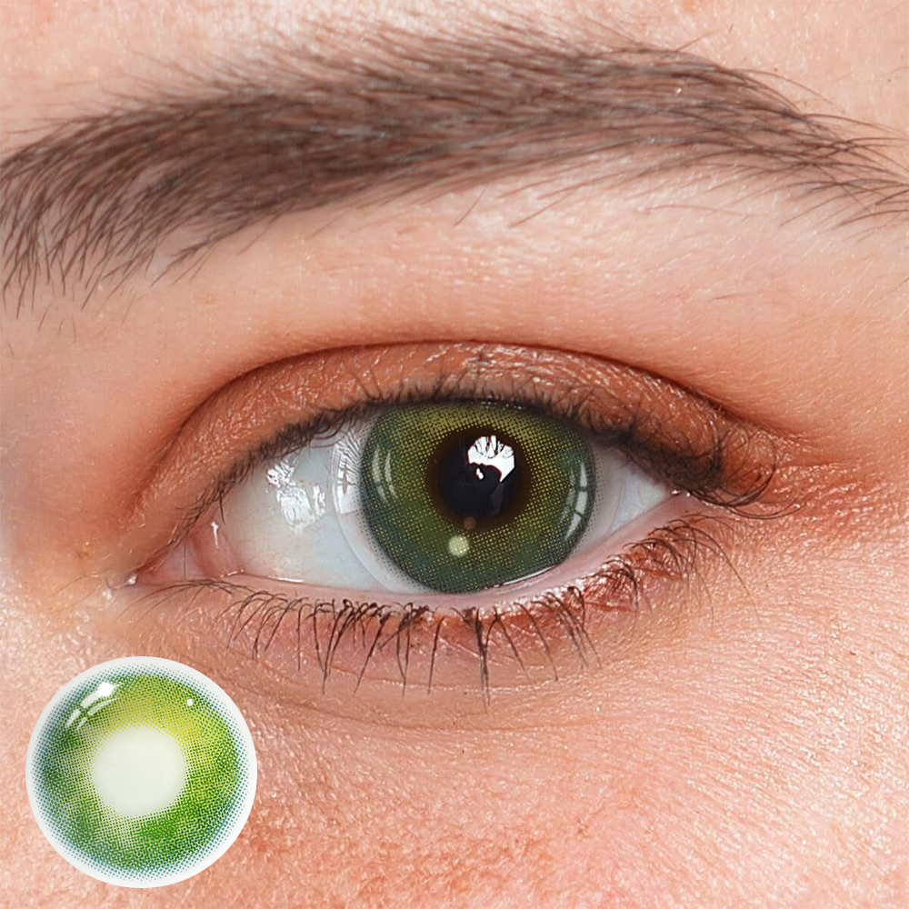 lracema Green Prescription Colored Contact Lenses