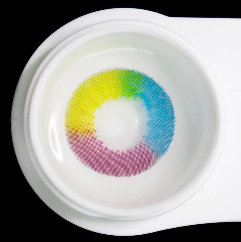 Halloween Rainbow Multi Rainbow Colored Contact Lenses