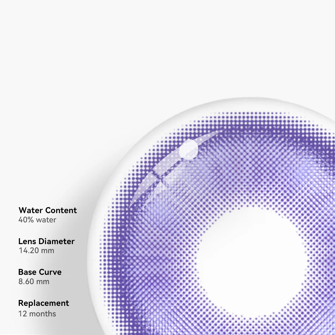 Cosplay Fairy Blue Purple Colored Contact Lenses