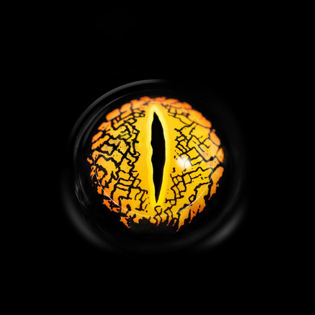 Halloween LizardEye Brown Colored Contact Lenses