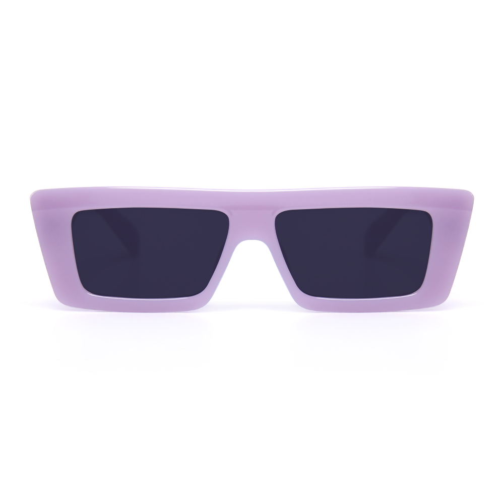 Yolanda Rectangle Purple Sunglasses