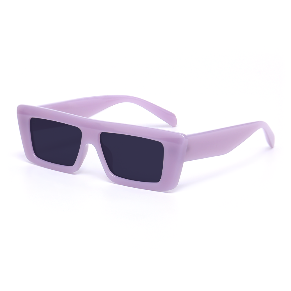 Yolanda Rectangle Purple Sunglasses