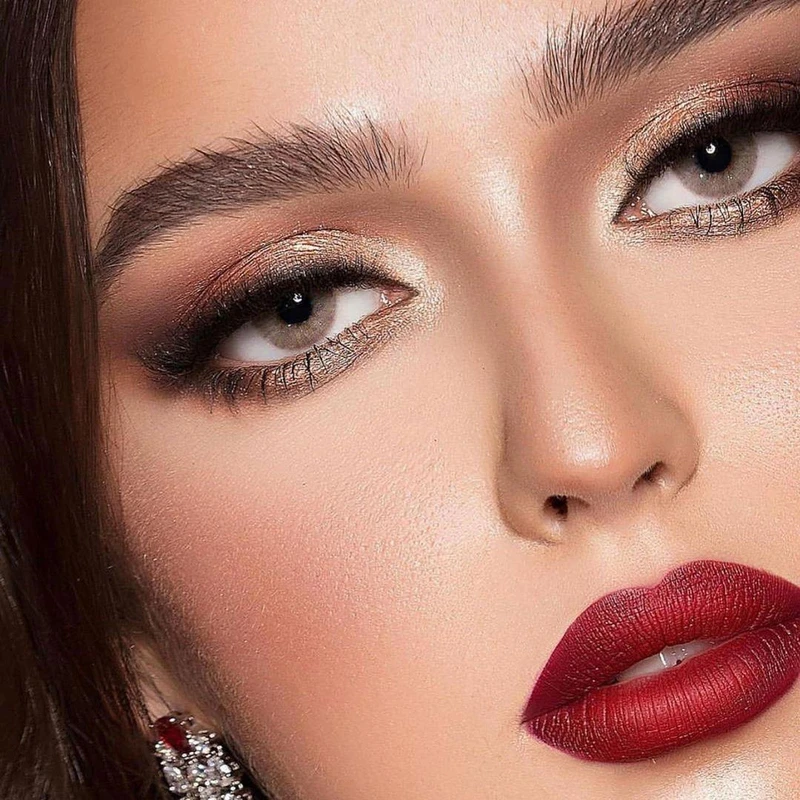 Elite Sandy Gray Prescription Colored Contact Lenses