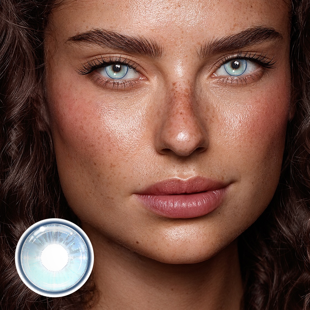 Felicia Blue Colored Contact Lenses