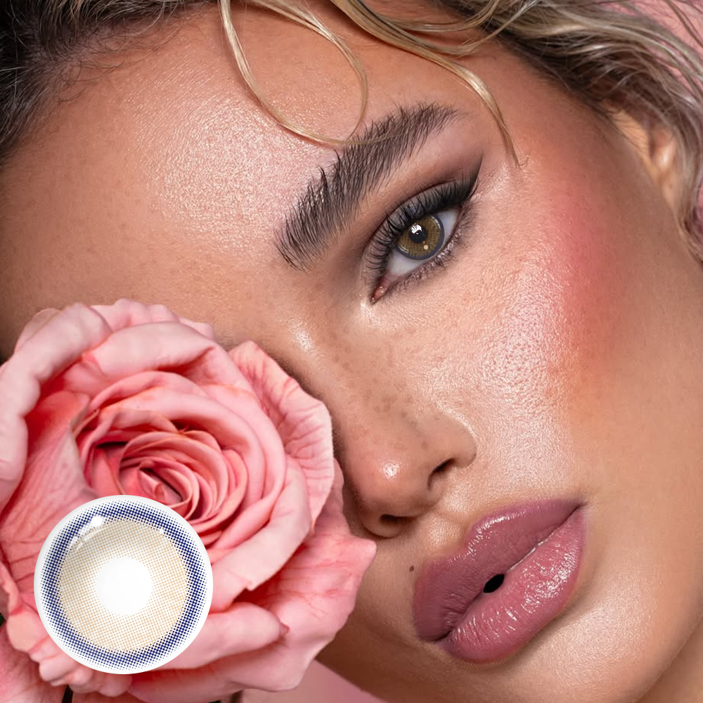 Neala Brown Prescription Colored Contact Lenses