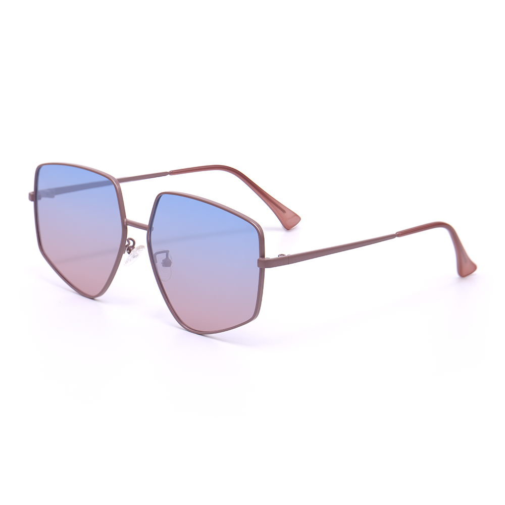 Bella Geometric Blue Sunglasses