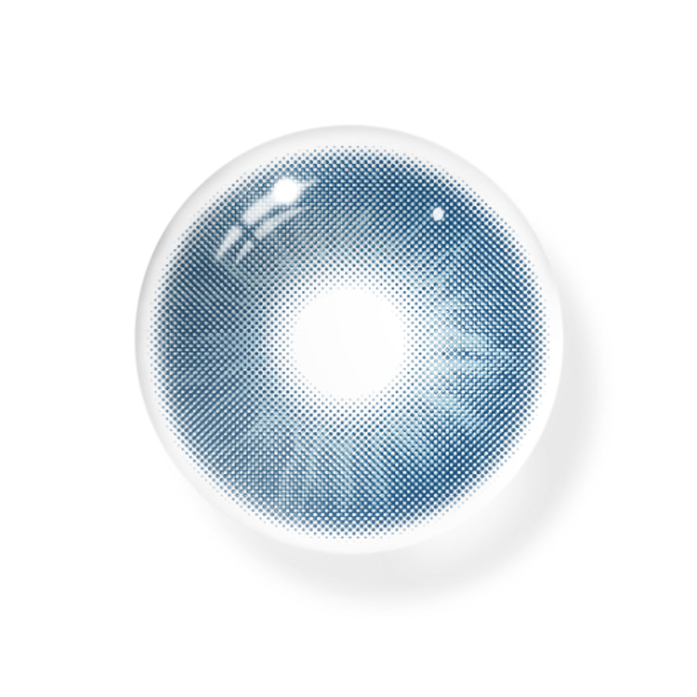 Love Story Oxytocin Blue Prescription Colored Contact Lenses