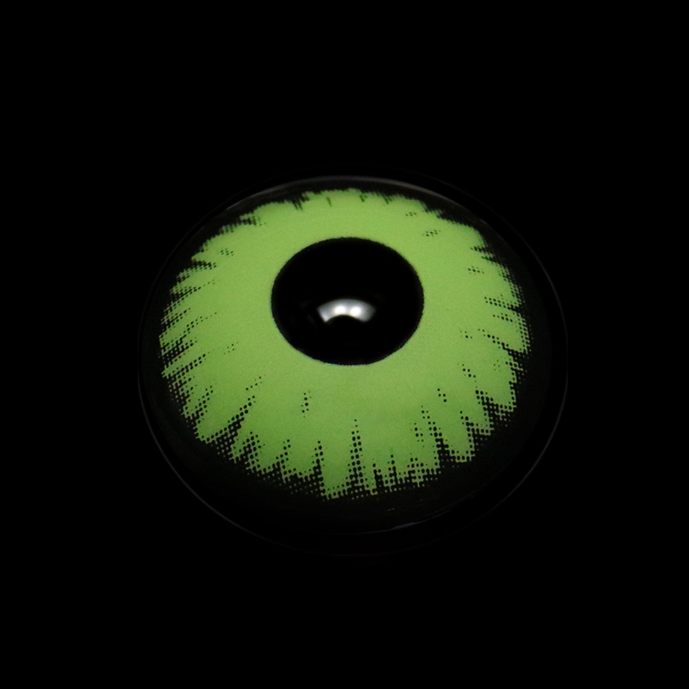 Cosplay Lucifer's Eye Light Green Colored Contact Lenses