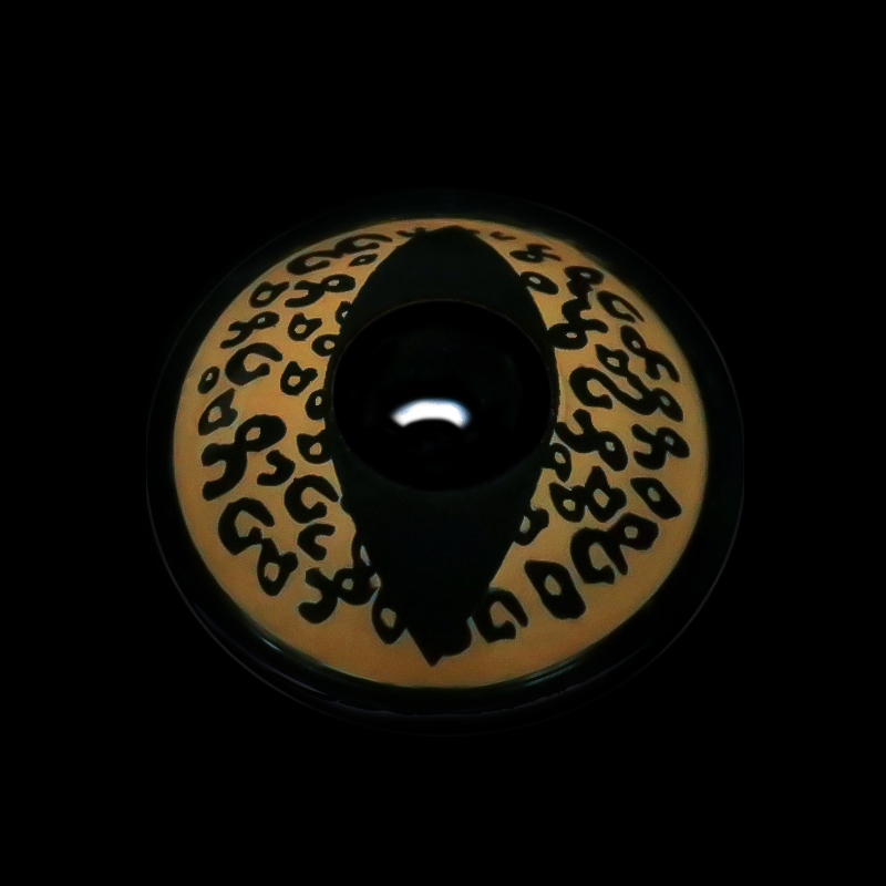 Cosplay Cat Eye Leopard Brown Colored Contact Lenses