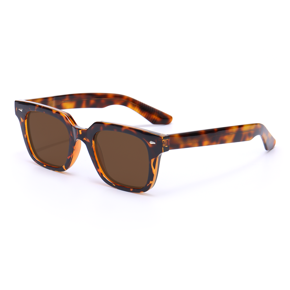 Thelma Retro Square Tortoiseshell Sunglasses