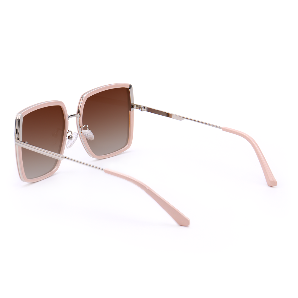 Solange Geometric Pink Sunglasses