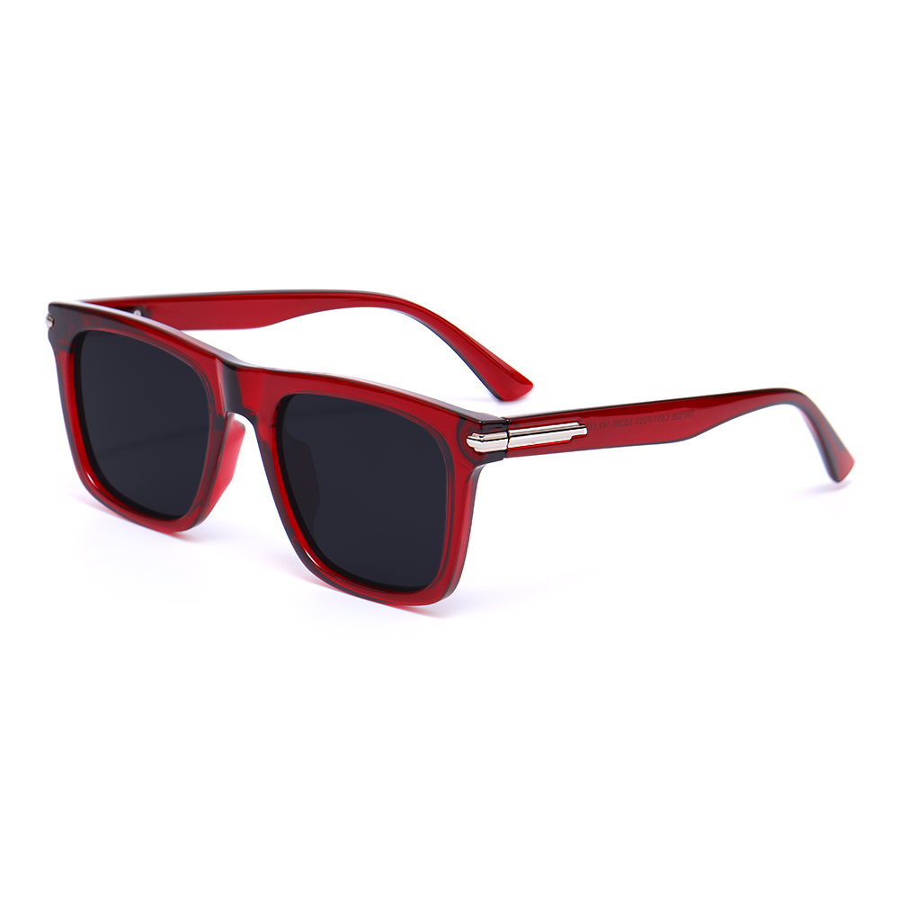 Amara Retro Square Red Sunglasses