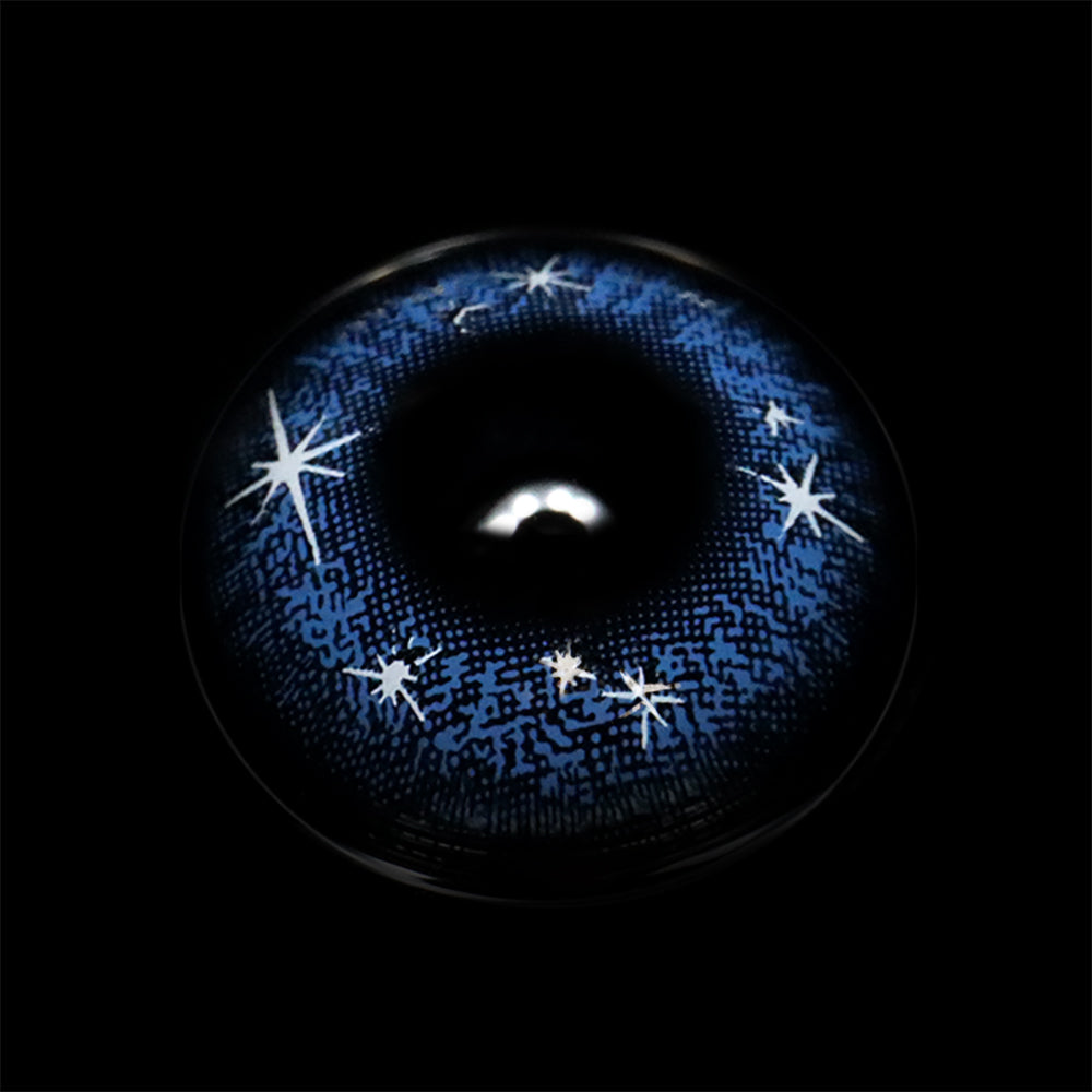 Cosplay Star Eyes Blue Colored Contact Lenses