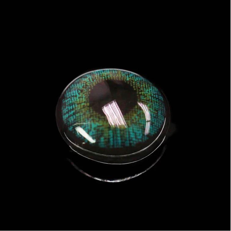 New 3-Tone Blue Green Prescription Colored Contact Lenses