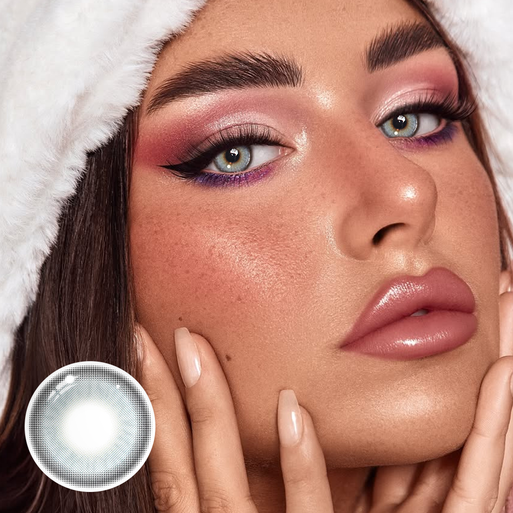 Himalaya Light Blue Prescription Colored Contact Lenses