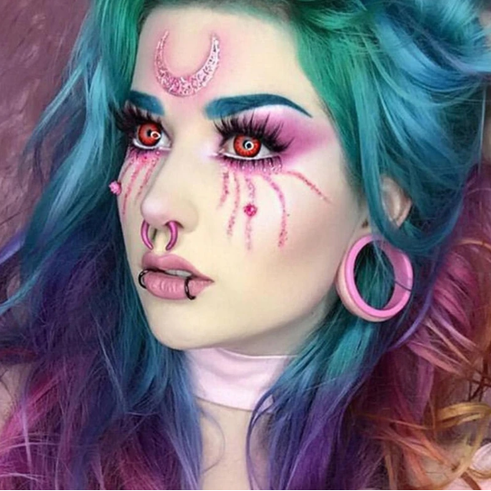 Cosplay RED WIZARDS Colored Contact Lenses