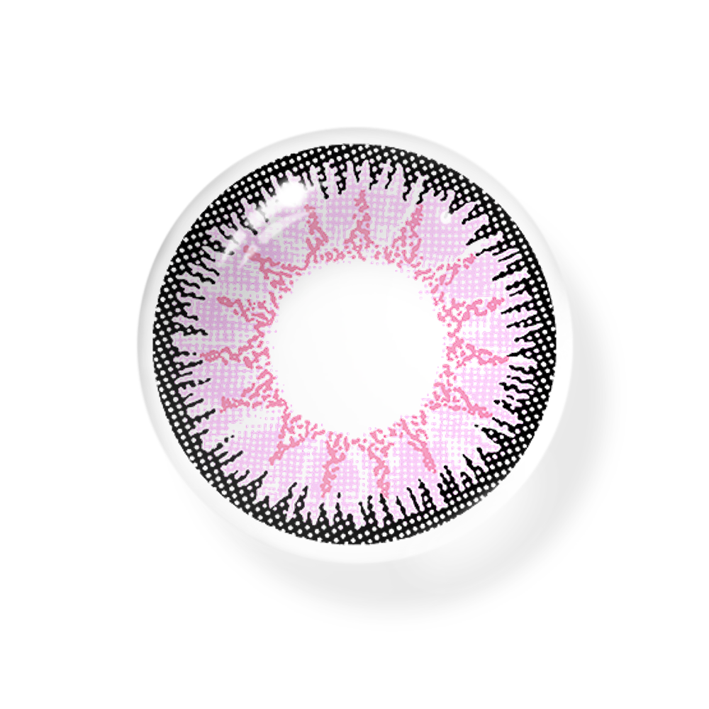 Vega Pink Prescription Colored Contact Lenses