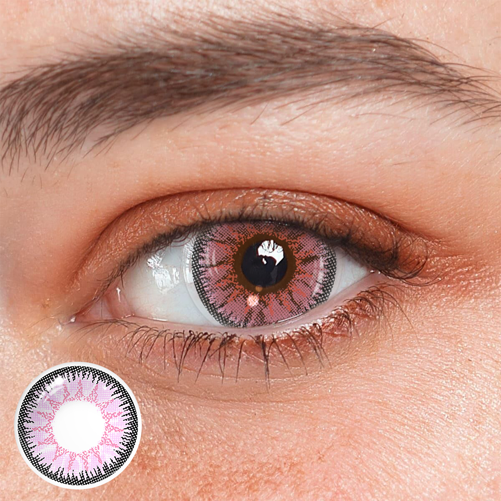 Vega Pink Prescription Colored Contact Lenses