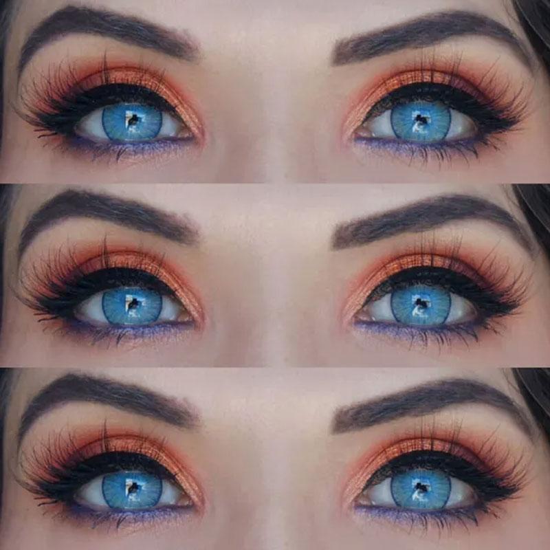 New York Blue Prescription Colored Contact Lenses