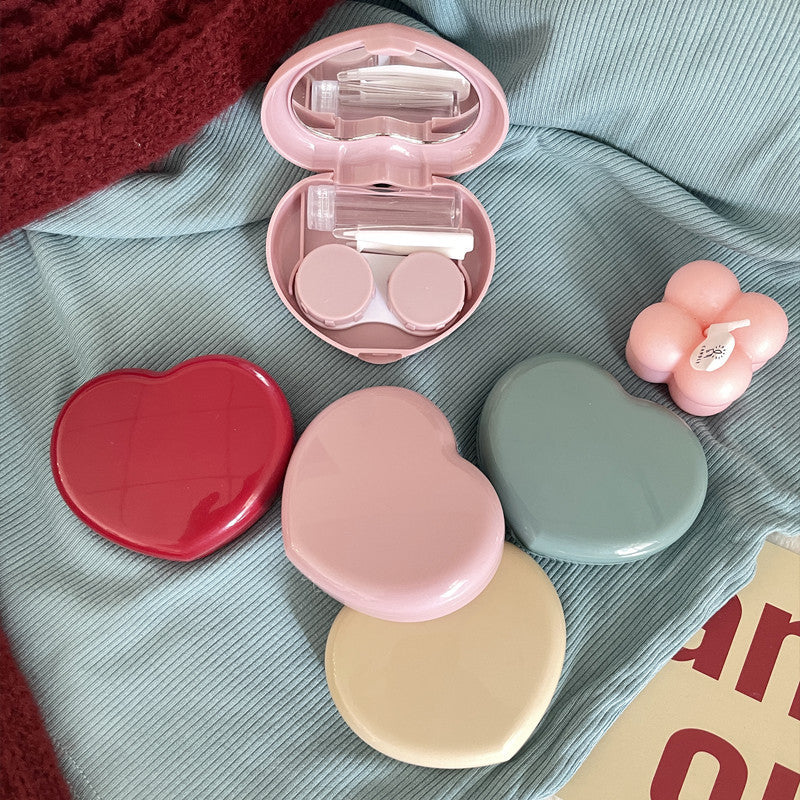 Candy Heart Colored Contact Lens Case