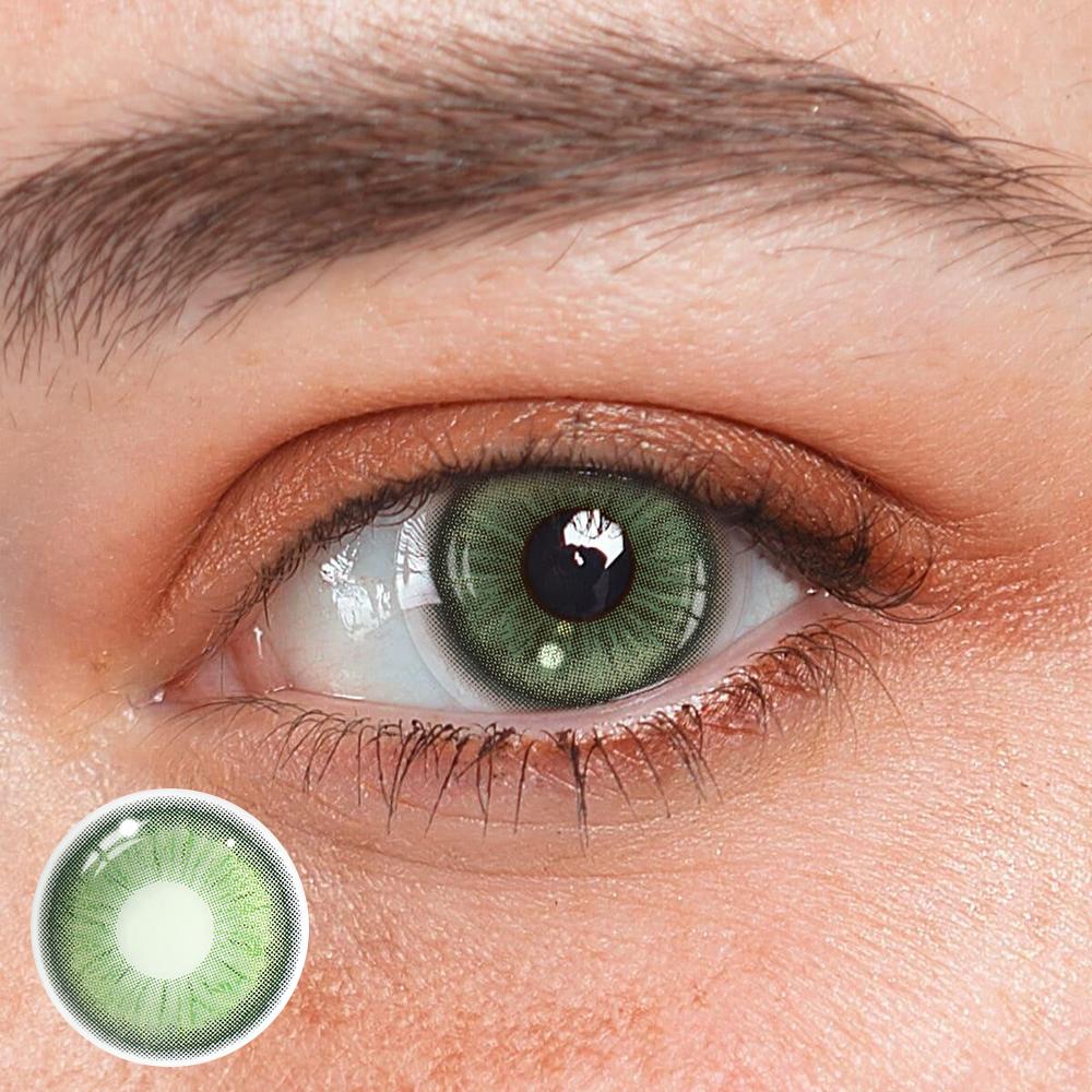 Perola Green Prescription Colored Contact Lenses