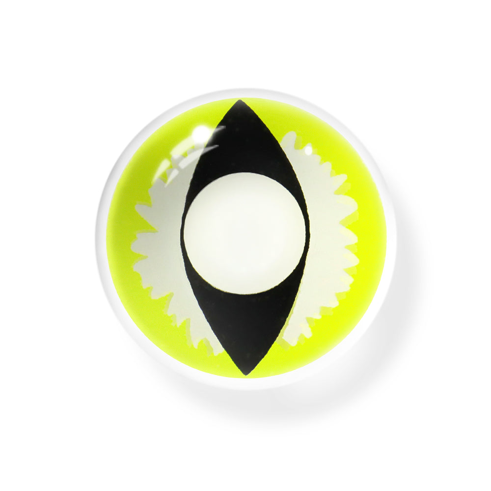 Cosplay Wild Cat Eye Green Colored Contact Lenses