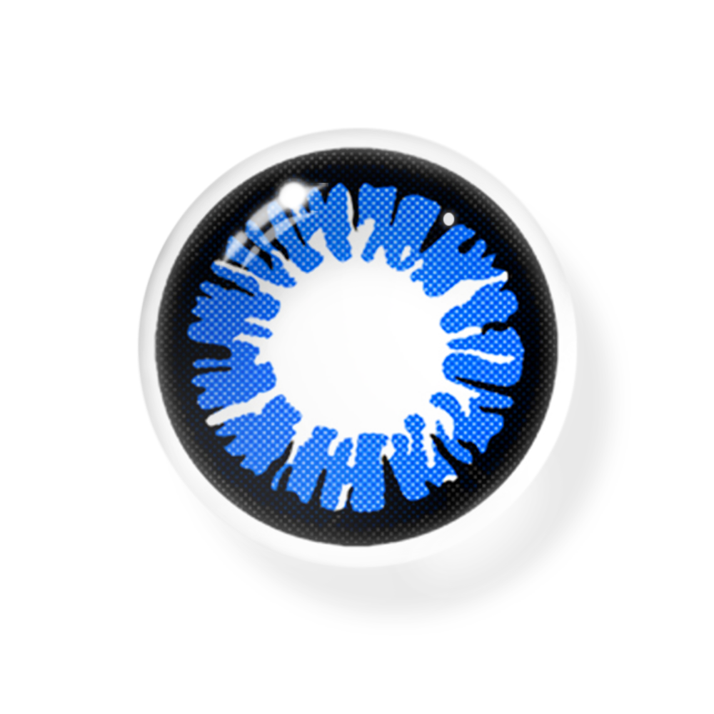 Cosplay Cyberpunk Blue Colored Contact Lenses