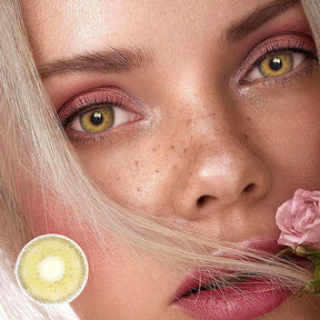 Danica Lava Orange Colored Contact Lenses