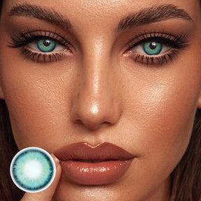Perla Blue Prescription Colored Contact Lenses