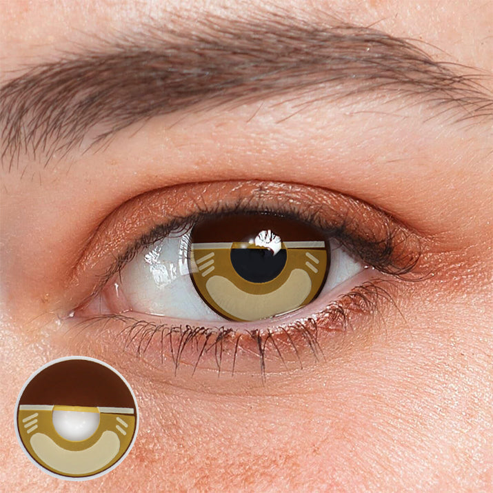 Cosplay Agatsuma Zenitsu Coffee Colored Contact Lenses
