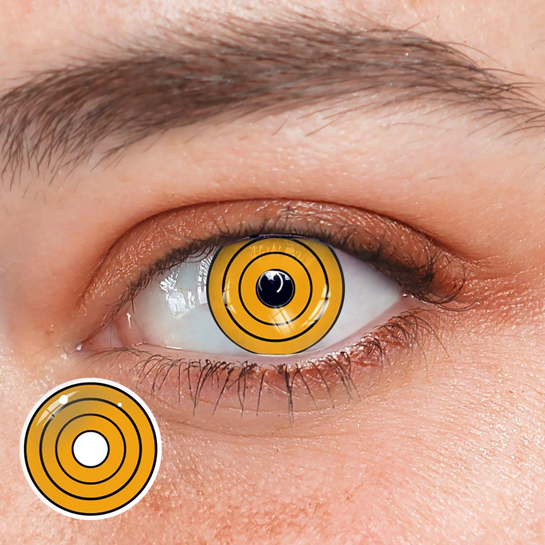 Cosplay Chainsaw Man Makima Orange Colored Contact Lenses