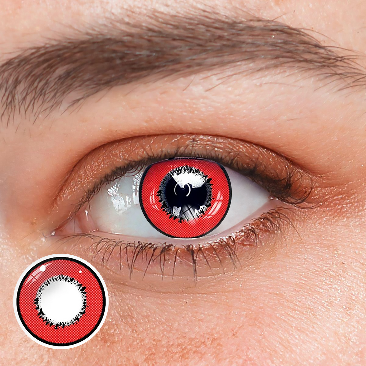 Cosplay Element Red Prescription Colored Contact Lenses