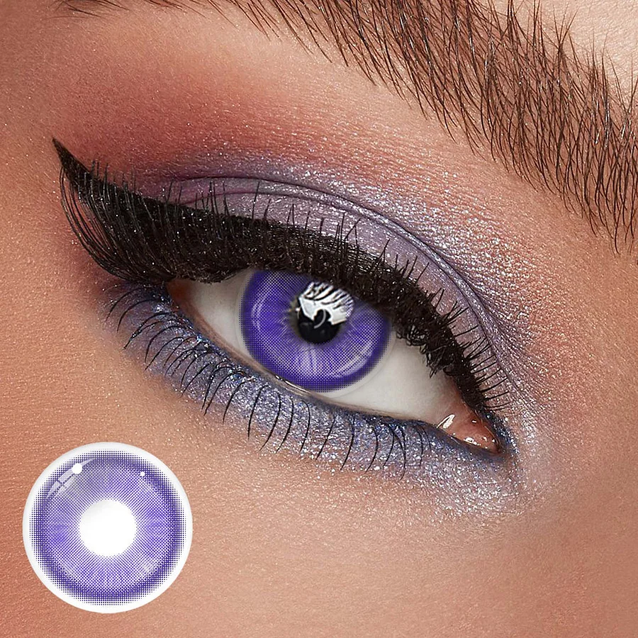 Cosplay Fairy Blue Purple Colored Contact Lenses