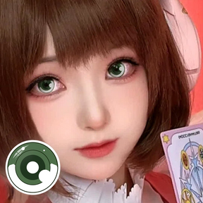 Cosplay Demon Slayer Hashibira Inosuke Green Colored Contact Lenses