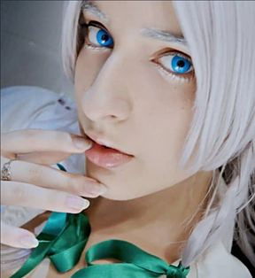 Halloween Blueout Prescription Colored Contact Lenses