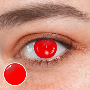 Halloween All Red Colored Contact Lenses
