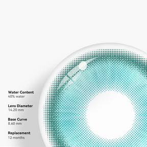 Cosplay Fairy Mint Green Colored Contact Lenses