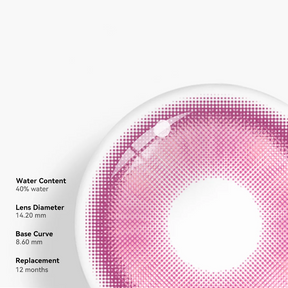 Cosplay Fairy Rose Pink Colored Contact Lenses