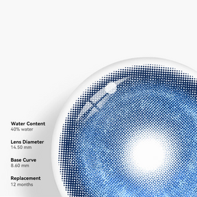 Cosplay KOI Dark Blue Colored Contact Lenses