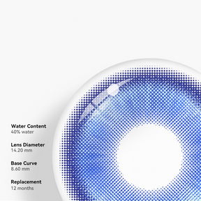 Cosplay Fairy Dark Blue Colored Contact Lenses