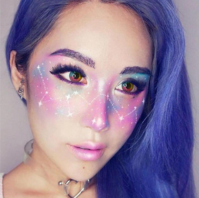 Halloween Rainbow Multi Rainbow Colored Contact Lenses