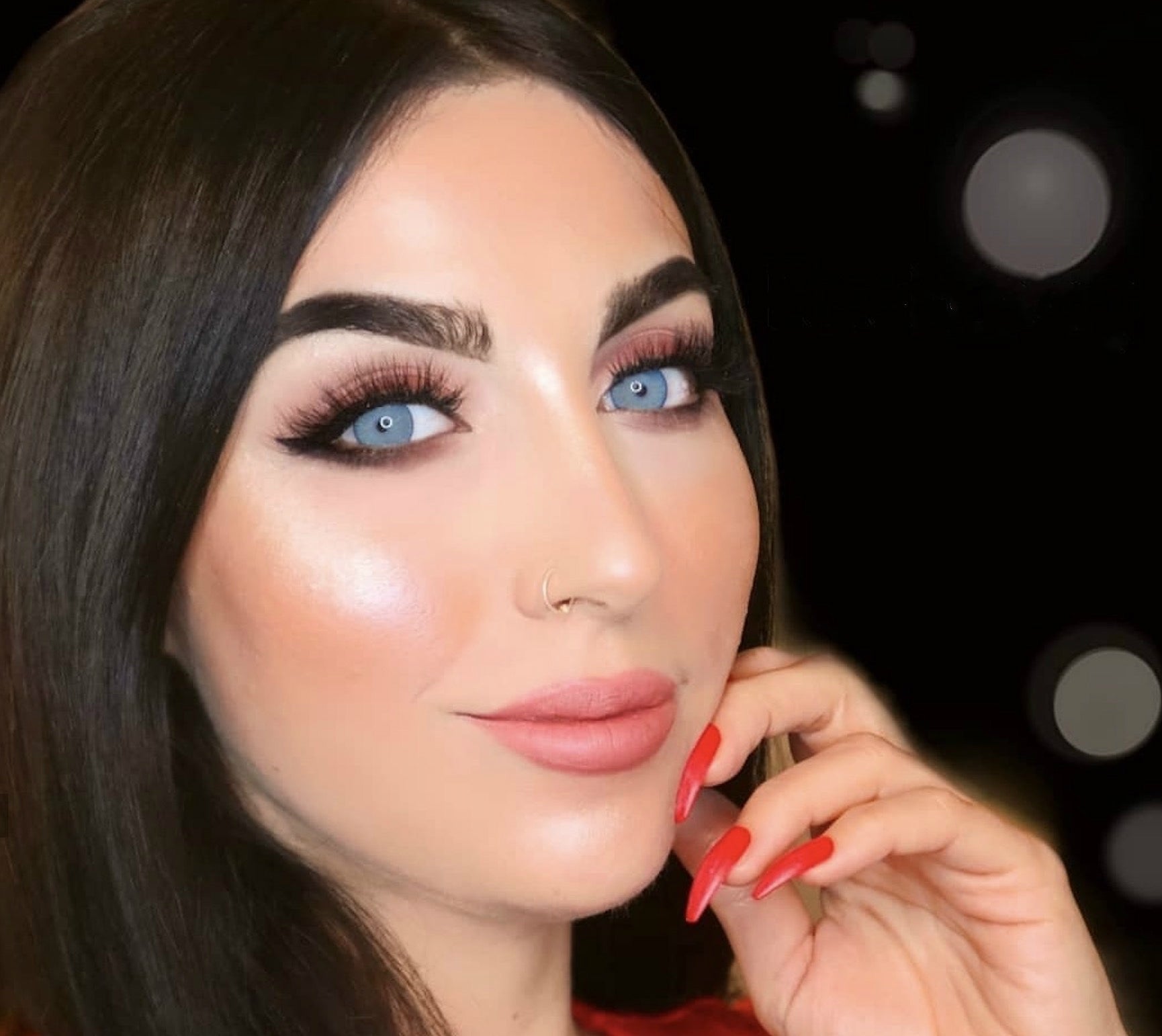 New York Blue Prescription Colored Contact Lenses