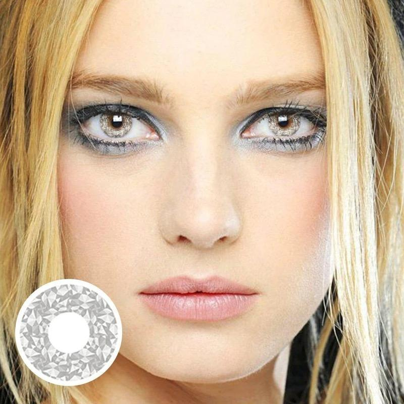 Halloween Blinking Lighten Gray Colored Contact Lenses