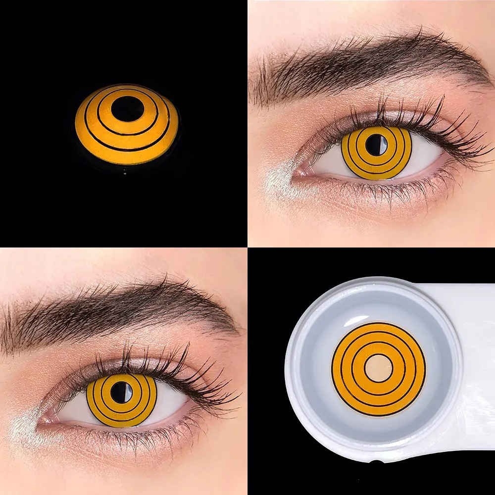 Cosplay Chainsaw Man Makima Orange Colored Contact Lenses