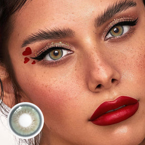 Flora Green Prescription Colored Contact Lenses