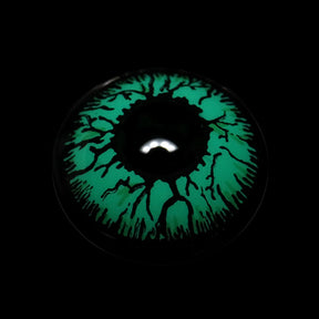 Cosplay Crack Green Colored Contact Lenses