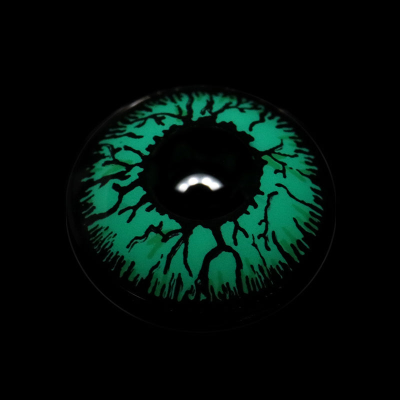Cosplay Crack Green Colored Contact Lenses
